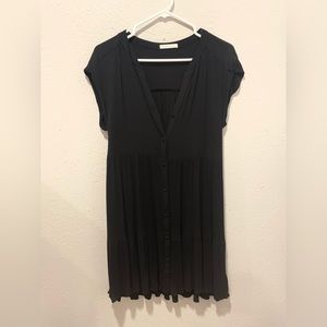 Black Buttoned Dress